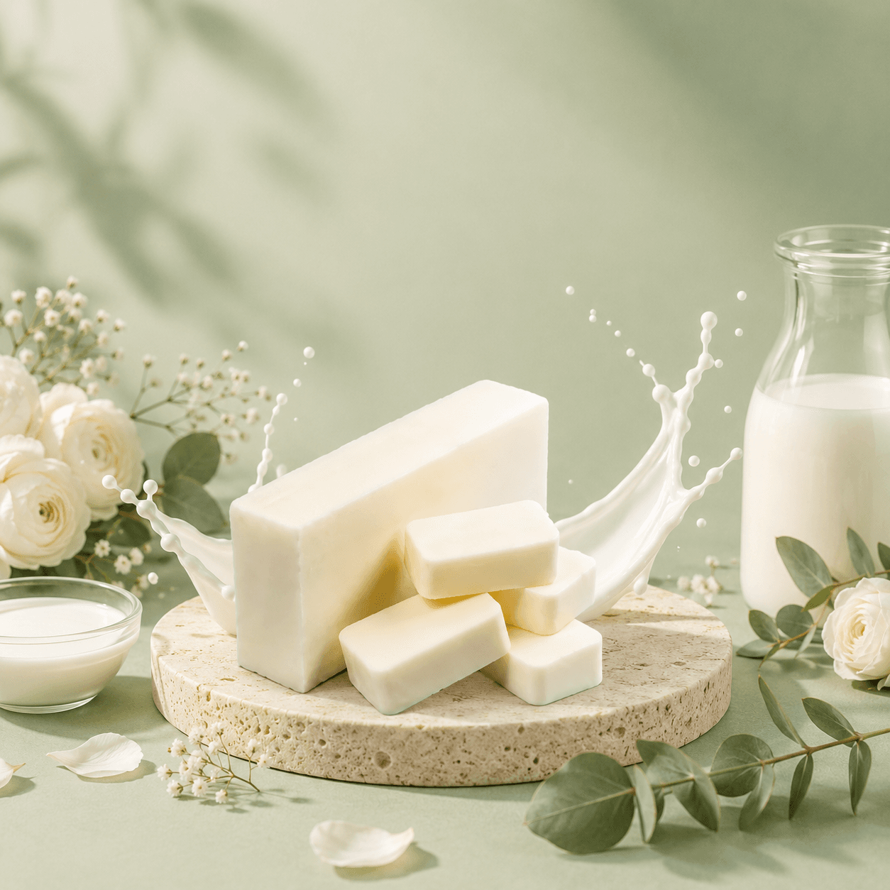 Goat Milk Soap Base - White Color