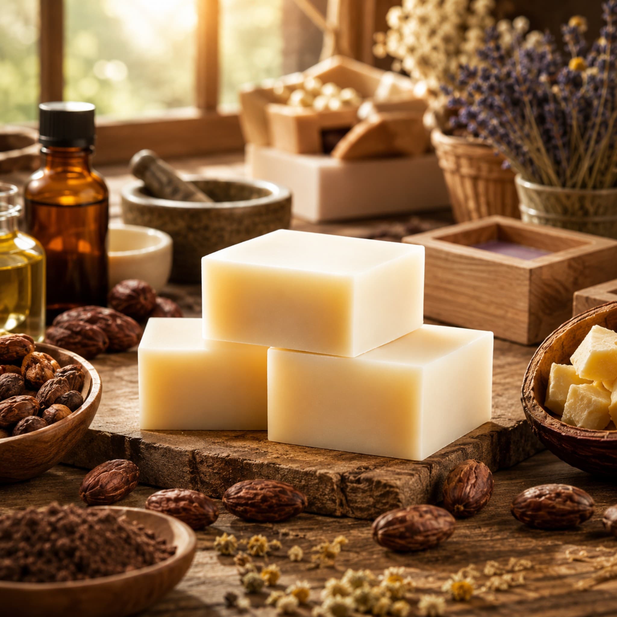 Coco Butter Soap Base – Cream Color thumbnail 3