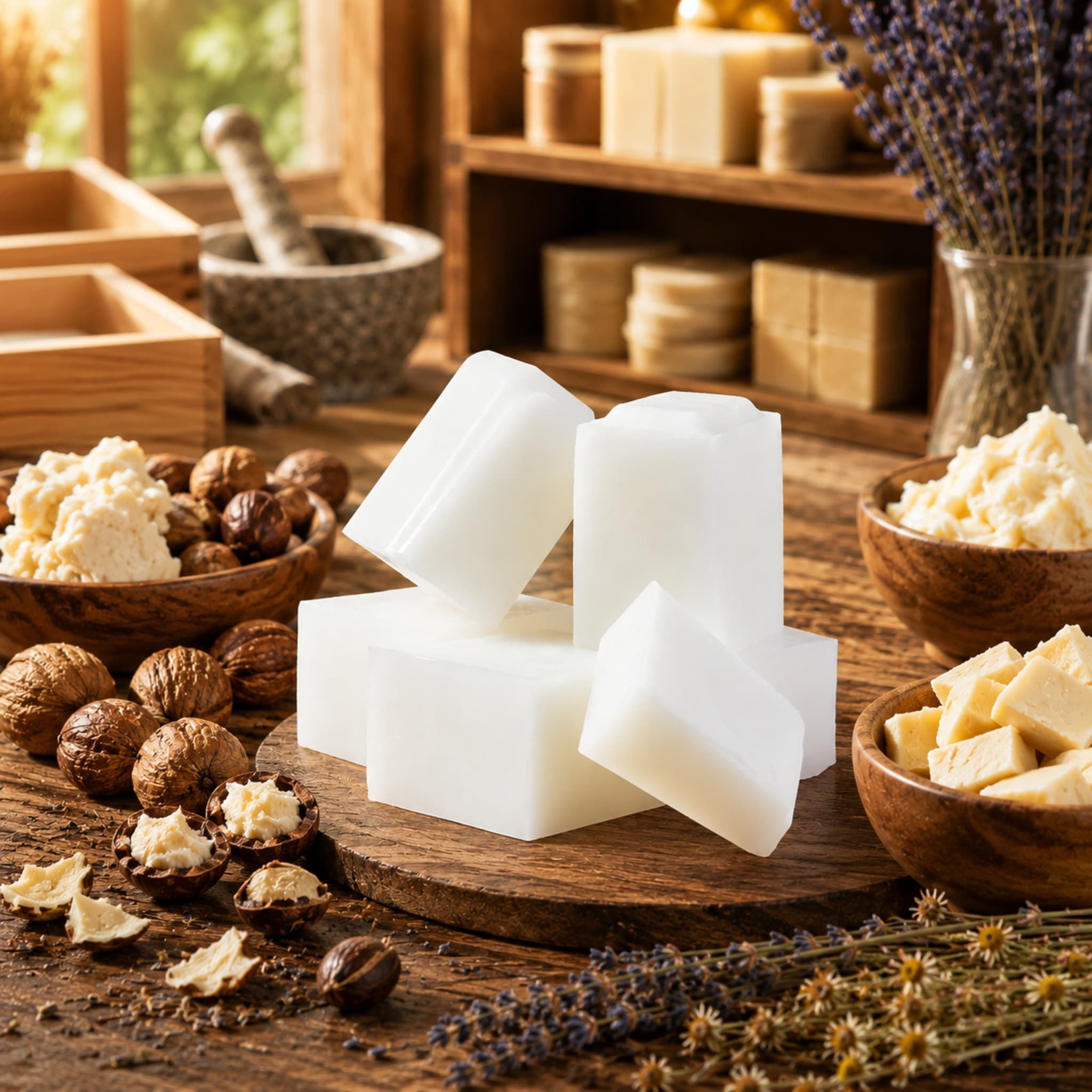 Triple Butter Soap Base – Cream Color thumbnail 3
