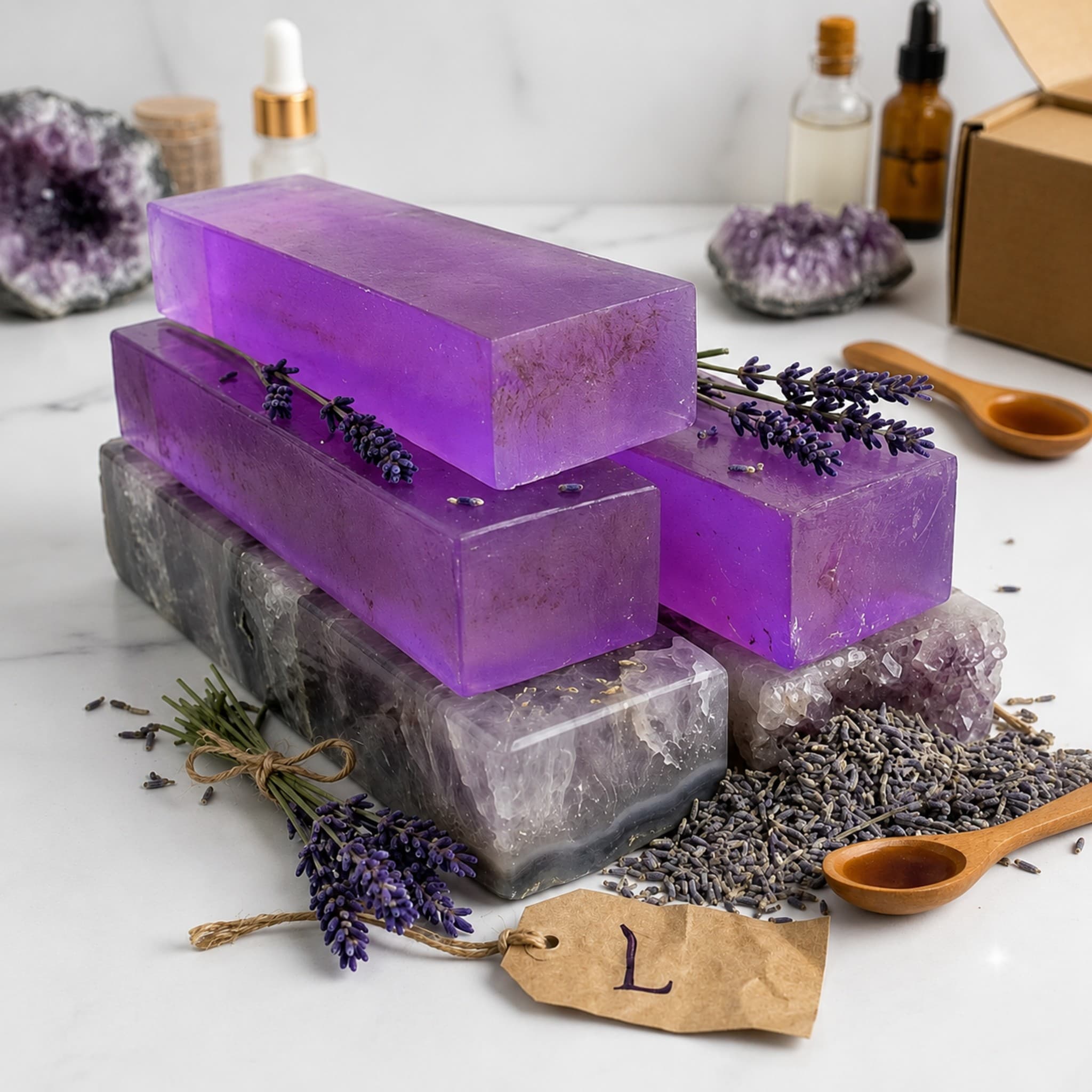 Lavender Soap Base -  Lavender Color thumbnail 2