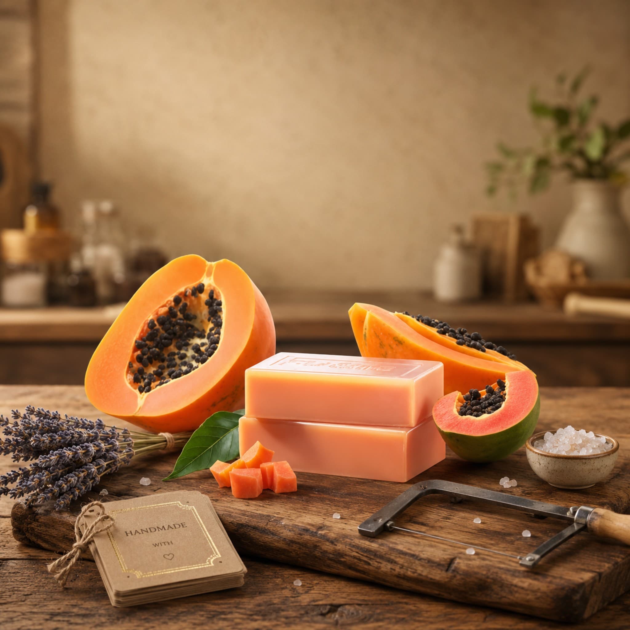 Papaya Soap Base - Ripen Papaya Color thumbnail 2
