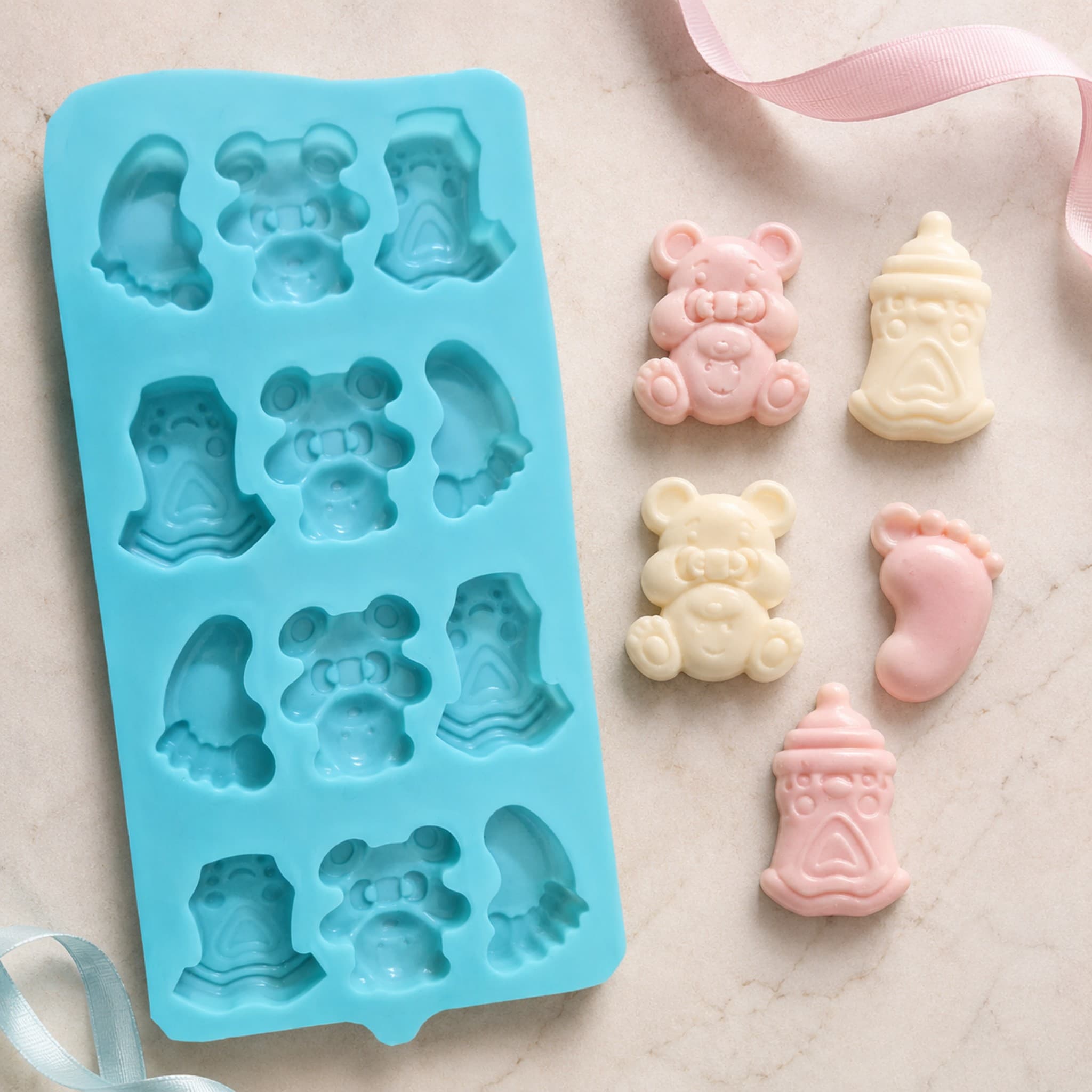 Silicone Chocolate Mold  Baby Shower Theme