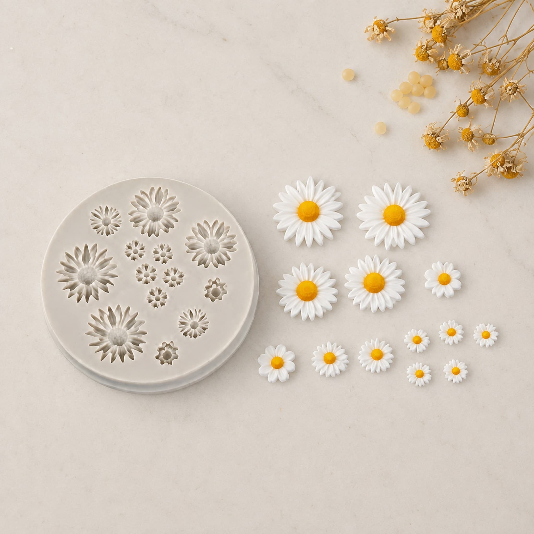 Multi-Size Sun Burst Daizy Mold