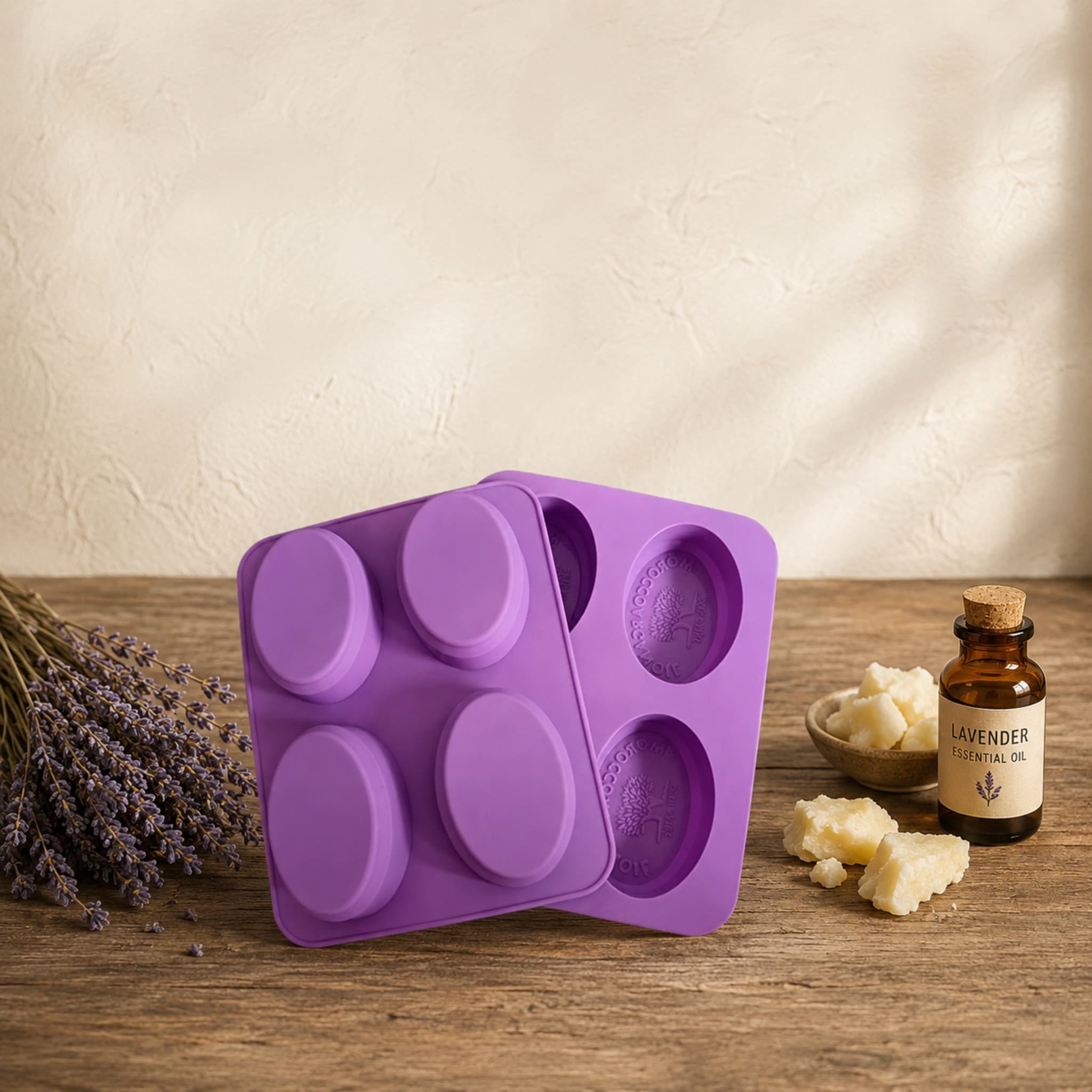 Oval Soap Mould ( Cavities : 4)