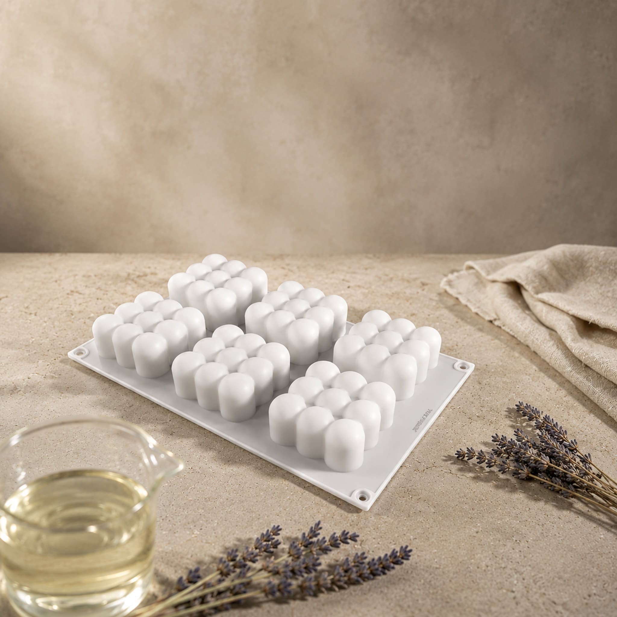 Silicone Candle Mold Bubble ( 6-Cavitis)