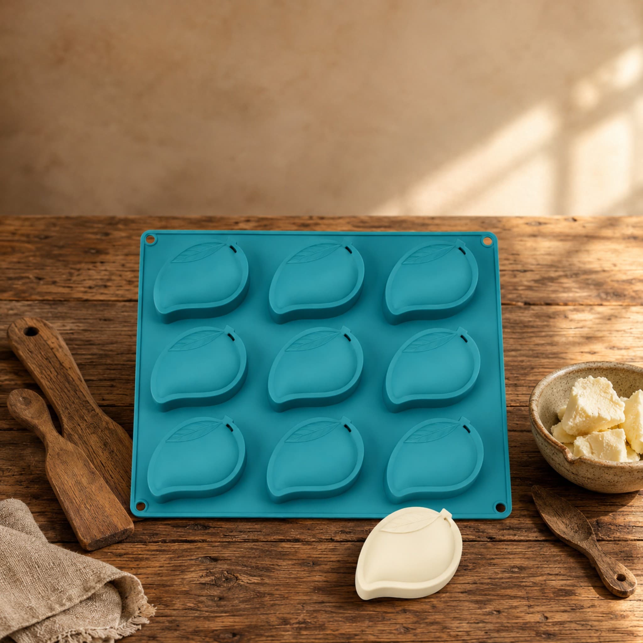 Mango Silicone soap Mould( 9 Cavities )