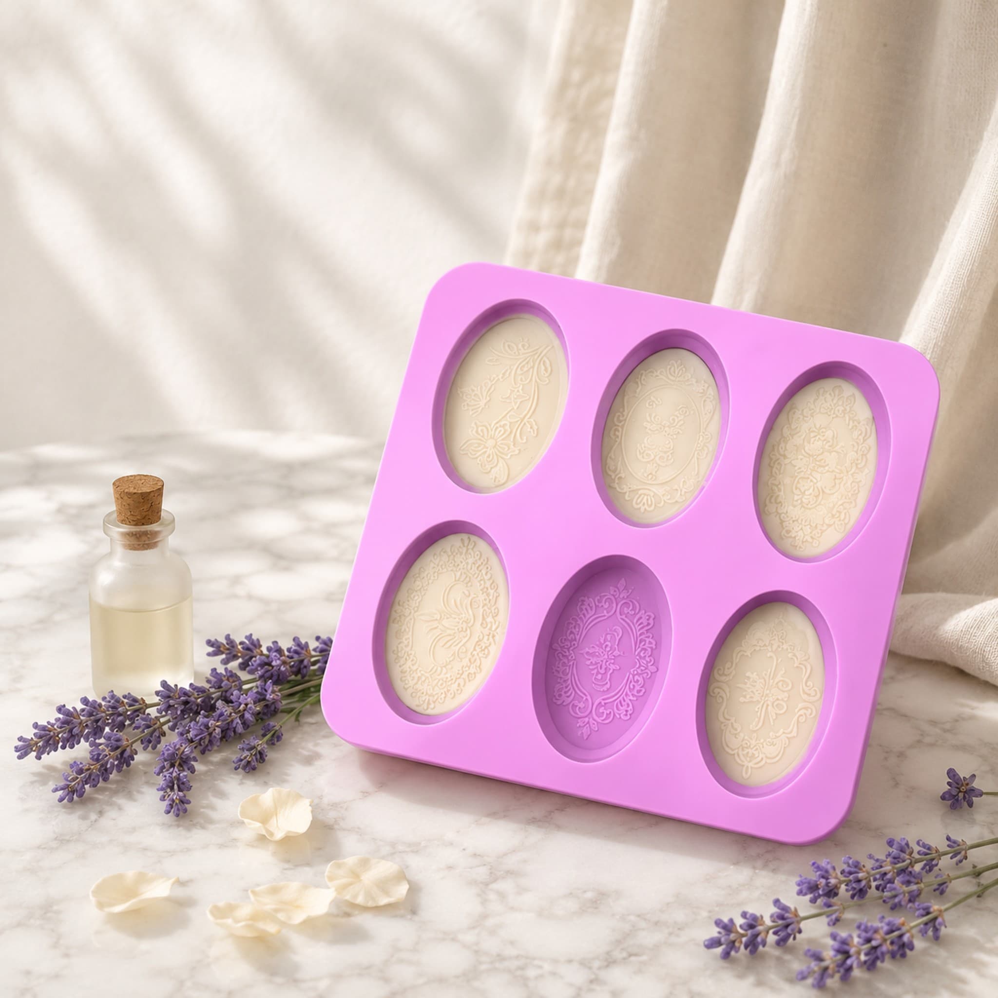 Oval Silicone Soap Mould