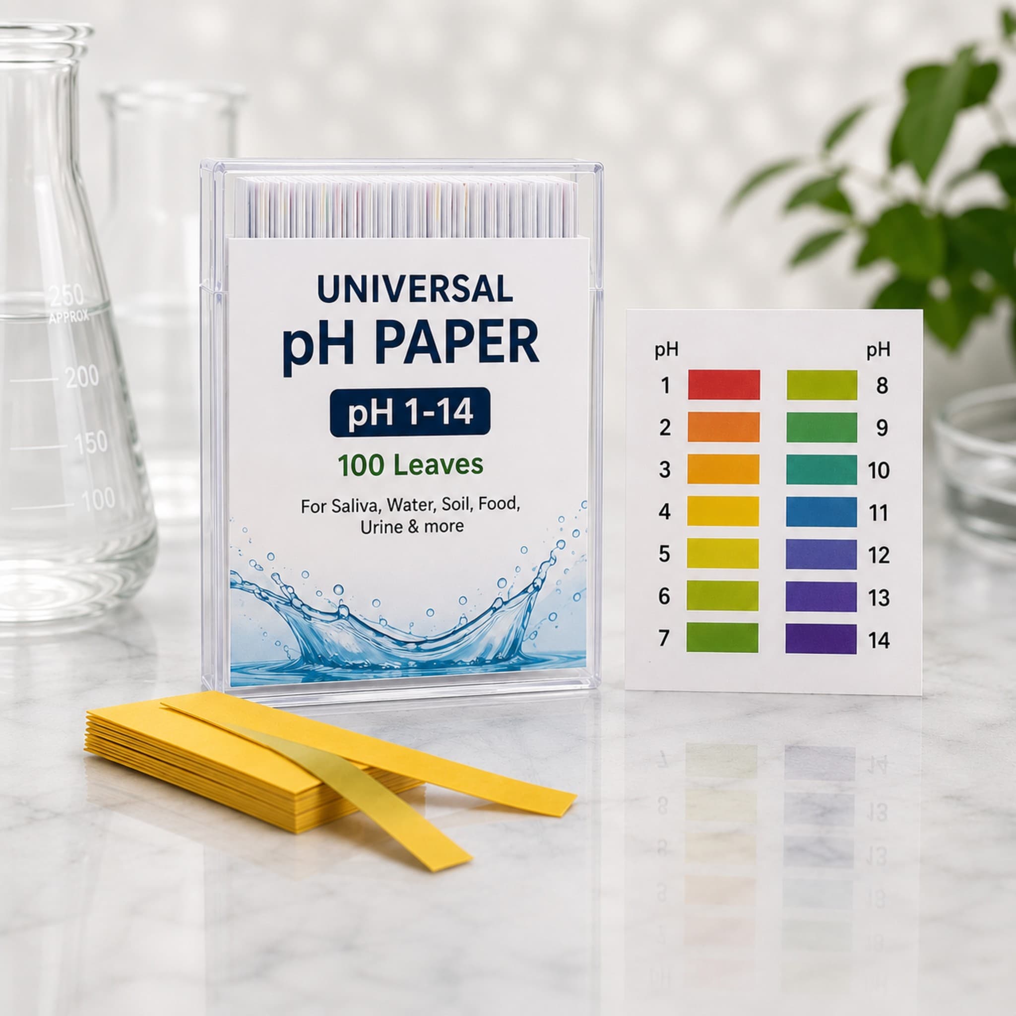 UNIVERSAL pH PAPER 100 Leaves (pH 1-14)